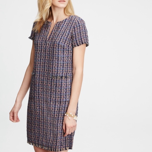 Ann Taylor Tweed Shift Dress - Picture 1 of 8